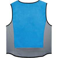 Veste de refroidissement &eacute;vaporatif Chill-Its 6667 avec fermeture &agrave; glissi&egrave;re, Moyen, Bleu Ontario Packaging