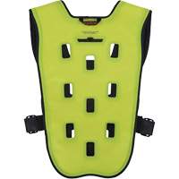 Chill-Its 6685 Dry Evaporative Cooling Vest with Zipper Closure, X-Small, High Visibility Lime-Yellow Ontario Packaging