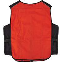 Chill-Its 6260 Lightweight Phase Change Cooling Vest with Rechargeable Packs, Small/Medium, Orange Ontario Packaging