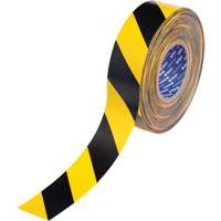ToughStripe&reg; Max Floor Marking Tape, 2" x 100', Polyester, Black and Yellow Ontario Packaging