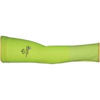 Max Cut Resistant Sleeves - Small, TenActiv, 12", ASTM ANSI Level A9, High Visibility Lime Ontario Packaging