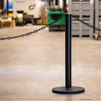 Industrial Stanchion Kit with Plastic Chain, 37" High, Red Ontario Packaging