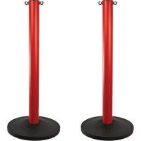 Industrial Stanchion, 37" High, Red Ontario Packaging