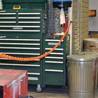 Magnetic Chain Barrier Warehouse Kit, Orange Ontario Packaging