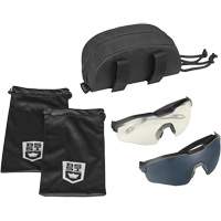 Ensemble de cache-œil pour lunettes de s&eacute;curit&eacute; MY6, Lentille Transparent/Fum&eacute;e, Antibu&eacute;e/Anti-&eacute;gratignures, ANSI Z87+ Ontario Packaging