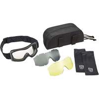 X1000 Ballistic Protection Goggles Kit, Amber/Clear Lens, Anti-Fog/Anti-Scratch, Direct Vent Ontario Packaging