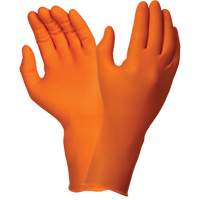 Gants jetables TOUCHNTUFF 93-800, 6,5/7, Latex/N&eacute;opr&egrave;ne/Nitrile, 23,6-mils, Sans poudre, Orange Ontario Packaging