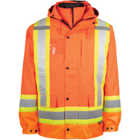 High-Visibility 7-in-1 Jacket, Polyester, High Visibility Orange, X-Small Ontario Packaging