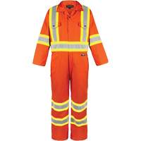 High-Visibility Unlined Coveralls, Small, High Visibility Orange Ontario Packaging