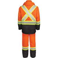High-Visibility 150-Deniers Rain Suit, Polyester, Small, High Visibility Orange Ontario Packaging