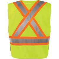 High-Visibility 5-Point Tear Away Vest, High Visibility Orange, Medium/Small, Polyester Ontario Packaging