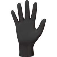 709B PyraGrip Disposable Gloves, 7/Small, Nitrile, 8-mil, Powder-Free, Black Ontario Packaging