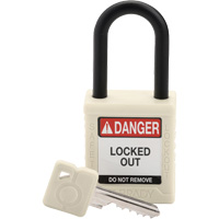 Velocity Safety Lockout Padlock, Safety Padlock, Keyed Different, Nylon, 1-1/2" Width Ontario Packaging