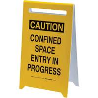 Panneau de sol “Caution Confined Space Entry In Progress”, Anglais Ontario Packaging
