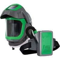 Masque de respirateur Z-Link avec joint de visage, visi&egrave;re & montage &agrave; ceinture, Respirateur &agrave; masque/Masque de soudage, Pile Lithium-ion Ontario Packaging