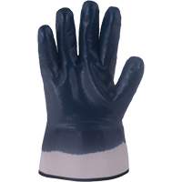 Horizon&reg; Navy Gloves with Pasted Cuffs, Medium, Nitrile Coating, Jersey/Cotton Shell Ontario Packaging