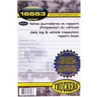 Carnet bilingue de registre quotidien et de rapport d'inspection de v&eacute;hicule Ontario Packaging