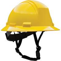 Kilimanjaro Full Brim Safety Helmet with HDPE Shell, Meets CSA Type 2, Ratchet Suspension, Non-Vented Ontario Packaging