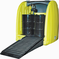 Drum Hardcover & Spillpallet™, 65" L x 58" W x 69" H, 6000 lbs. Load Capacity SI740 | Ontario Packaging