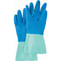 Protector™ Gloves, Size Medium/7/7.5, 13" L, Nitrile/Rubber Latex, Flock-Lined Inner Lining, 28-mil SN794 | Ontario Packaging