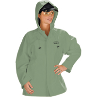 Hurricane Flame Retardant/Oil Resistant Rain Suits - Jacket, 4X-Large, Green Ontario Packaging
