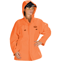 Hurricane Flame Retardant/Oil Resistant Rain Suits - Jacket, 4X-Large, High Visibility Orange Ontario Packaging