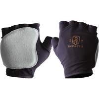 Anti-Impact Fingerless Right-Hand Glove, X-Small, Split Leather Palm, Slip-On Cuff Ontario Packaging