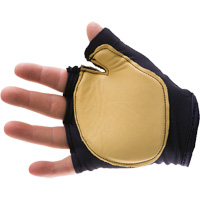 Anti-Impact Tool Grip Fingerless Right-Hand Glove, Size X-Small, Grain Leather Palm Ontario Packaging