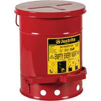 Oily Waste Cans, FM Approved/UL Listed, 6 US Gal., Red SR357 | Ontario Packaging