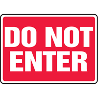 Enseigne  Do Not Enter , 7" x 10", Vinyle, Anglais Ontario Packaging