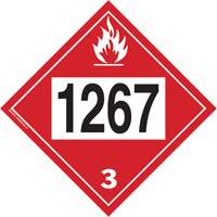 1267 Petroleum Crude Oil Flammable Liquid TDG Placard, Adhesive Vinyl Ontario Packaging