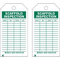 Inspection Record Tags, Polyester, 4" W x 7" H, English Ontario Packaging