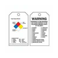 Right-To-Know Tags, Polyester, 3" W x 5-3/4" H, English SX820 | Ontario Packaging