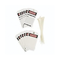 Self-Laminating Accident Prevention Tags, Polyester, 3" W x 5-3/4" H, English Ontario Packaging