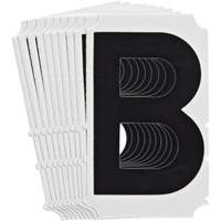 Quick-Align<sup>®</sup> Individual Gothic Number and Letter Labels, B, 4" H, Black SZ990 | Ontario Packaging