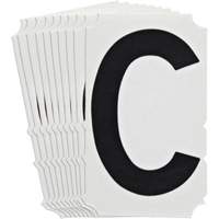 Quick-Align<sup>®</sup> Individual Gothic Number and Letter Labels, C, 4" H, Black SZ991 | Ontario Packaging