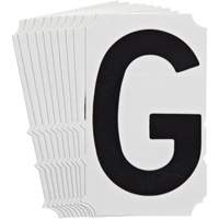 Quick-Align<sup>®</sup> Individual Gothic Number and Letter Labels, G, 4" H, Black SZ995 | Ontario Packaging