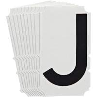 Quick-Align<sup>®</sup>Individual Gothic Number and Letter Labels, J, 4" H, Black SZ998 | Ontario Packaging