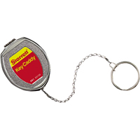 Porte-clés autorétractable Key Caddy, Acier inoxydable, Câble 21", Fixation Agrafe de ceinture TBD706 | Ontario Packaging