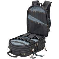Sacs &agrave; dos pour outils &agrave; 75 pochettes, 13" lo x 17-1/2" la, Noir, Nylon Ontario Packaging