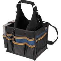 Grands porte-outils pour &eacute;lectriciens et travaux de maintenance, Polyester, 23 pochettes, Noir Ontario Packaging