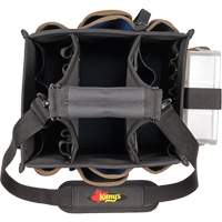 Grands porte-outils pour &eacute;lectriciens et travaux de maintenance, Polyester, 23 pochettes, Noir Ontario Packaging