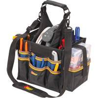 Grands porte-outils pour &eacute;lectriciens et travaux de maintenance, Polyester, 23 pochettes, Noir Ontario Packaging