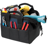 Sac &agrave; outils BIGMOUTH, Polyester, 23 pochettes, Noir Ontario Packaging