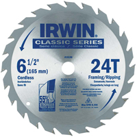 Contractor Saw Blades - Classic Series Saw Blades, 6-1/2", 24 Teeth, Wood Use TBO166 | Ontario Packaging