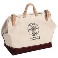 22" Heavy-Duty Tool Bag, Canvas, 1 Pockets, Brown/Natural Ontario Packaging