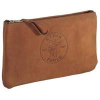 Zipper Bag Tool Pouch, Leather, 1 Pockets, Brown Ontario Packaging