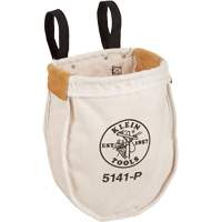 Utility tool Bag with Loop Connection, Canvas, 2 Pockets, Beige/Black Ontario Packaging