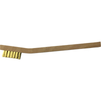 Small Cleaning Scratch Brushes, Brass, 3 x 7 Wire Rows, 7-3/4" Long Ontario Packaging