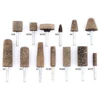 Meules r&eacute;sinoides mont&eacute;es sur tige A36Q, A11, Oxyde d'aluminium, 11/16" dia., 2" lo, 36 Grain Ontario Packaging